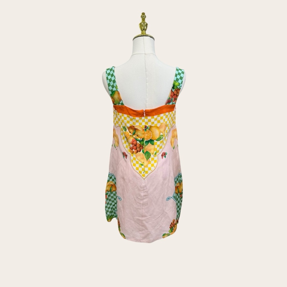 Antonio Melani Small Eliana Fruit Print Linen Blend Sleeveless Mini Dress NWT - Picture 8 of 13